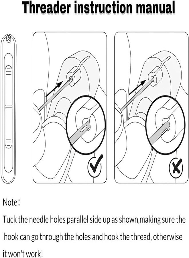 ABSTER 2 in 1 Automatic Threader & Seam Ripper Dual Head Retractable Needle Threader Stainless Steel Stitch Remover Sewing Needle for Hand Sewing,Embroidery,and Crafts - Image 3